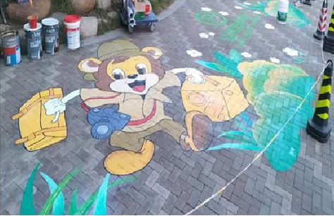 安溪夏季画地面彩绘会遇到的问题