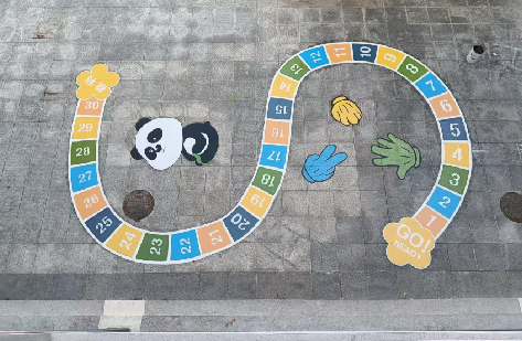 安溪地面游戏彩绘