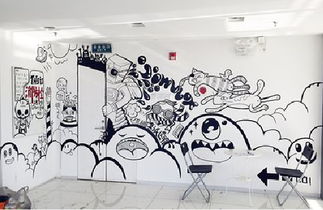 安溪手绘墙并非传统涂鸦。